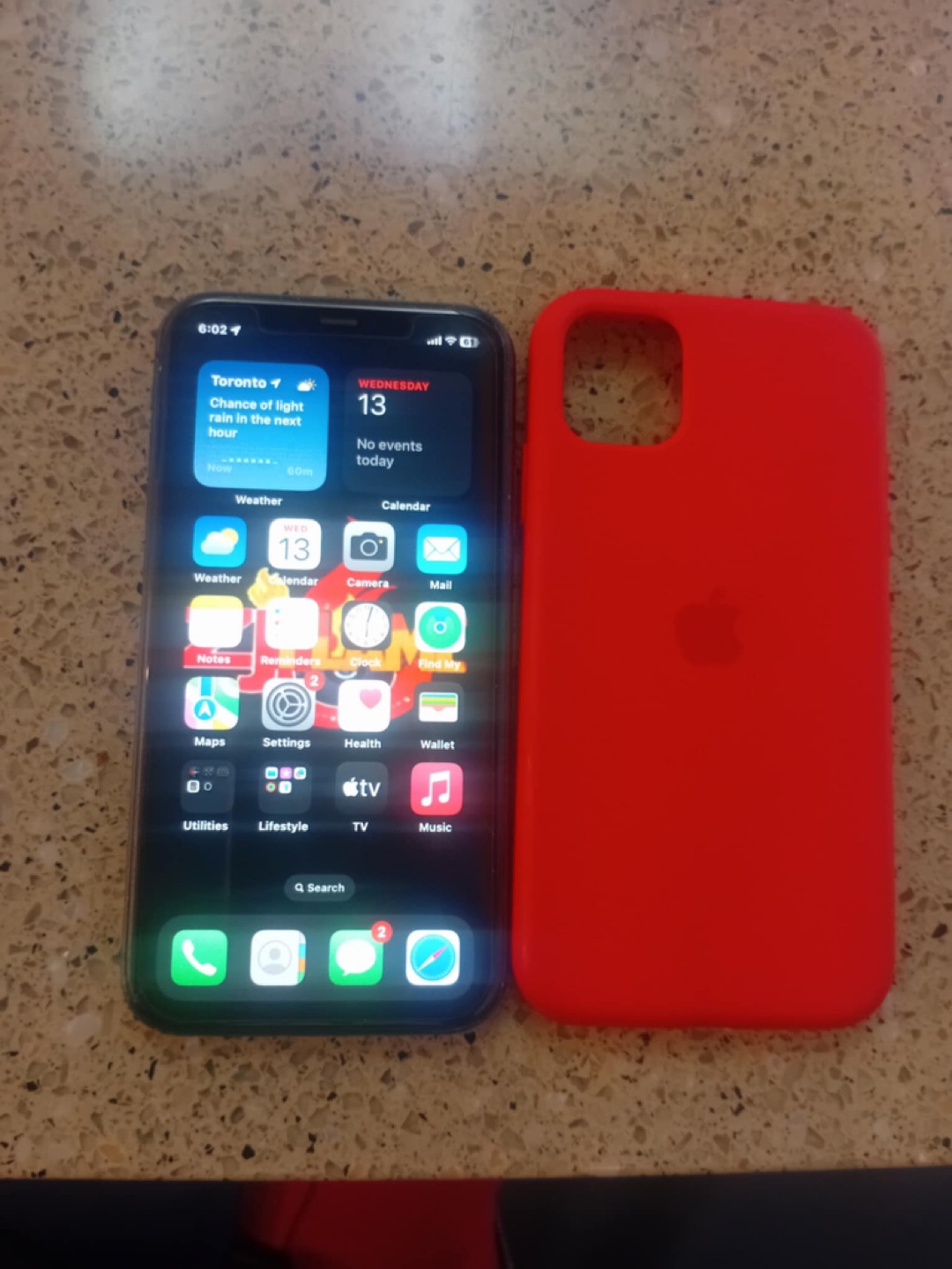 iPhone 11 64GB with Red Case - photo 2