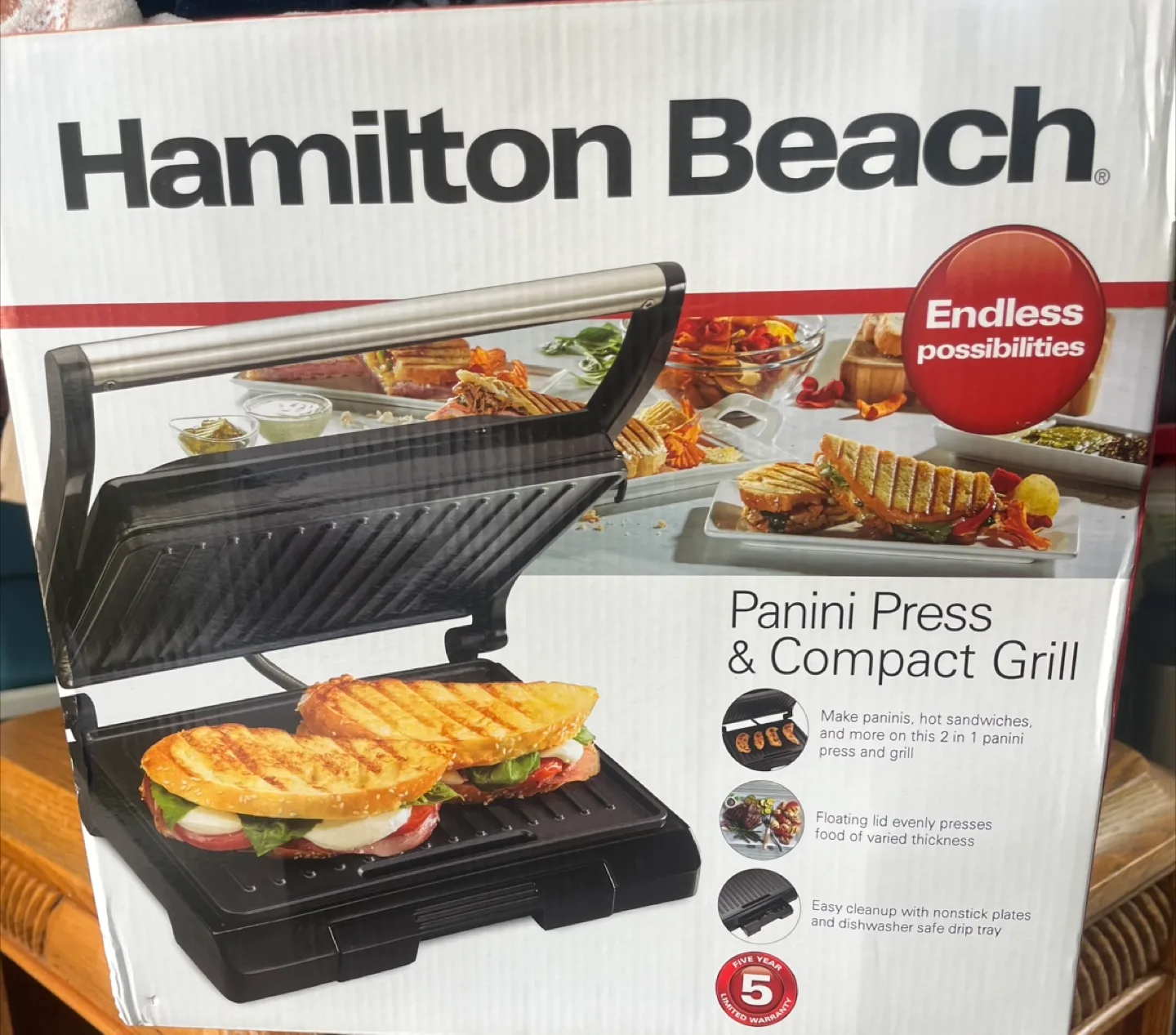 Hamilton Beach Panini Press & Grill thumbnail