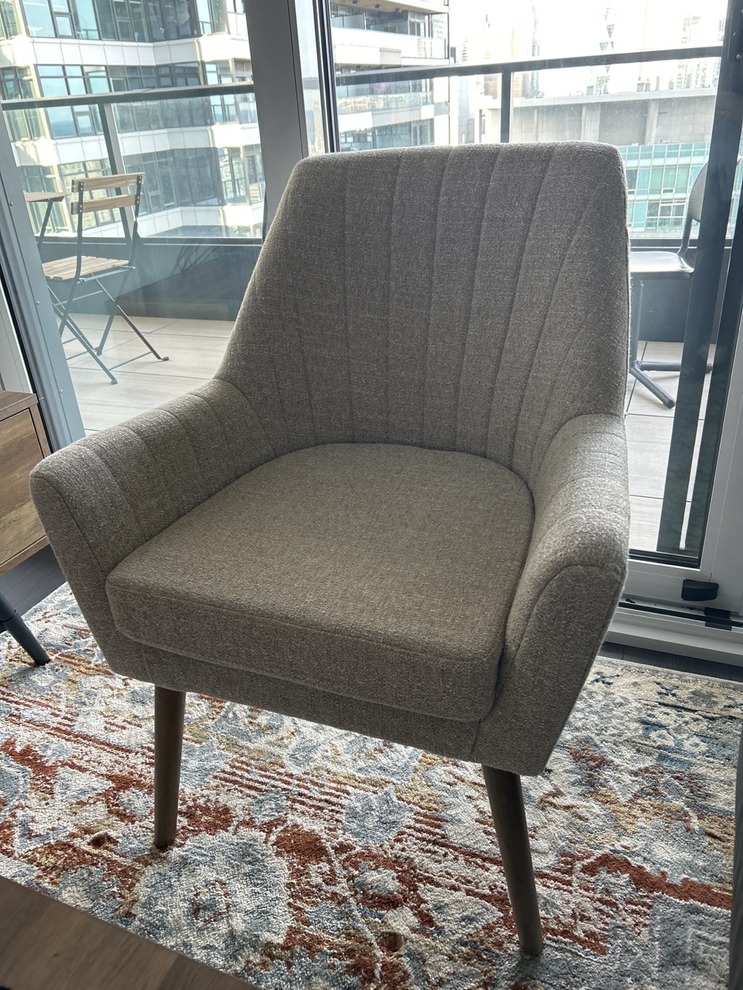 Accent Armchair - Light Grey