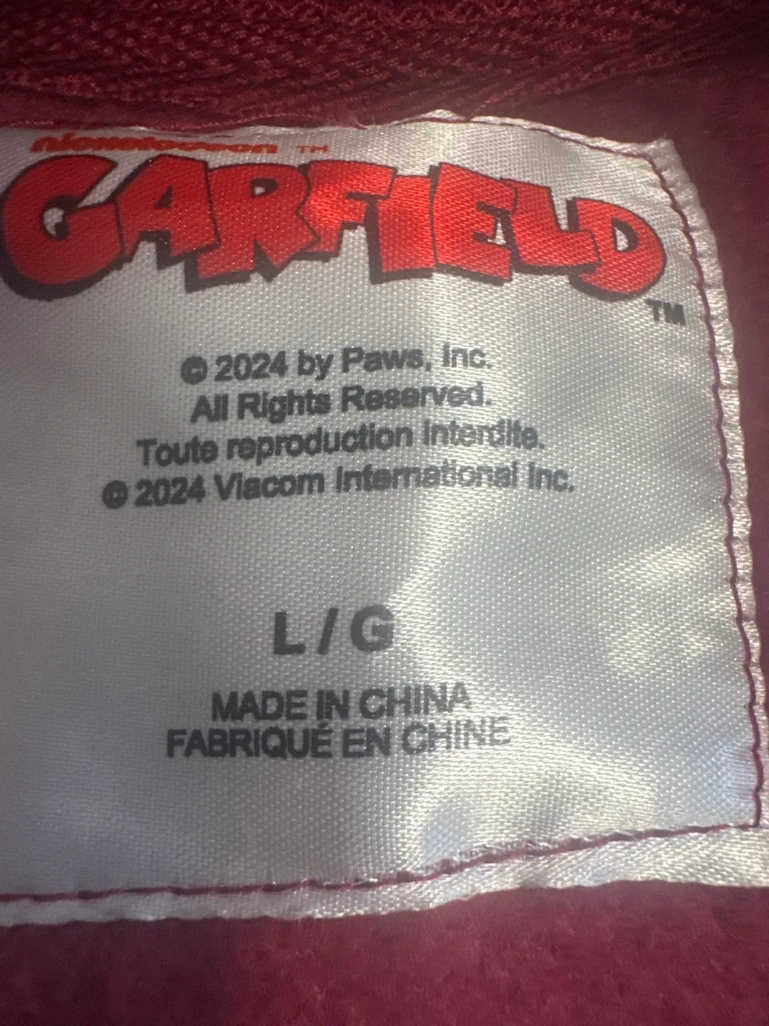 Garfield Varsity Jacket - Size L/G image indicator(2)