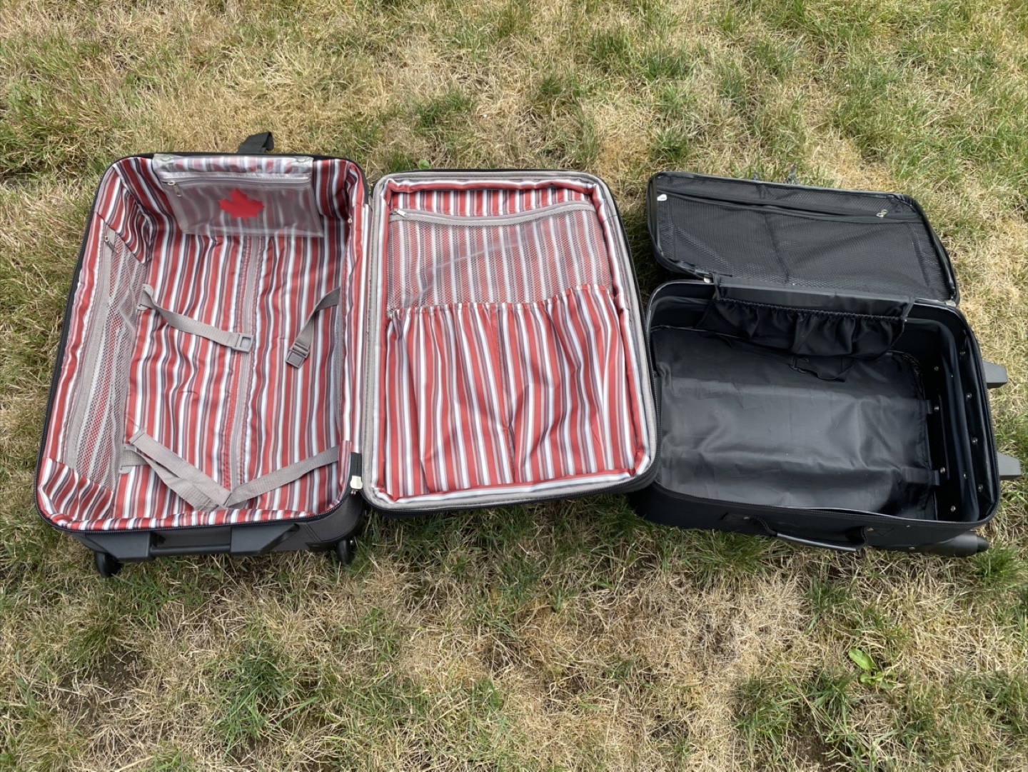 Two Rolling Suitcases - Grey and Black - photo 2