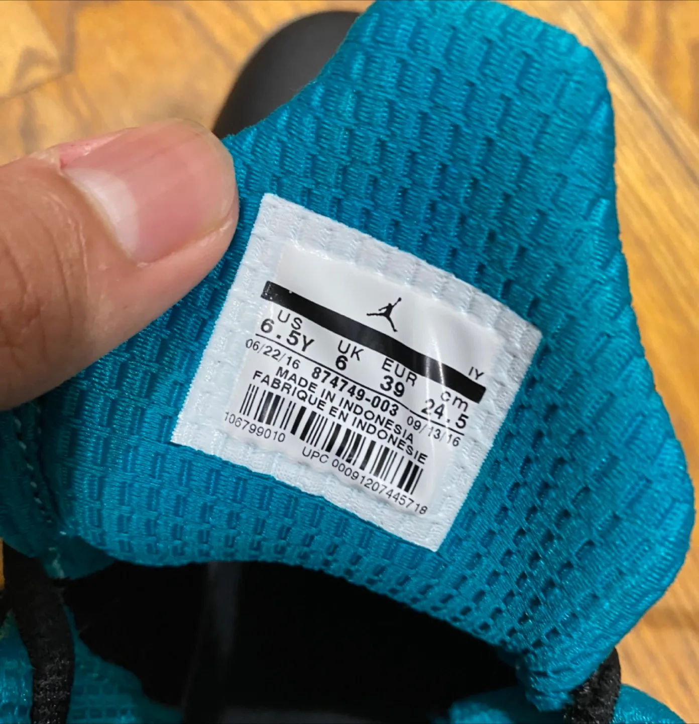 Nike Air Jordan Jumpman Team Pro II Sneakers Black and aqua image indicator(4)