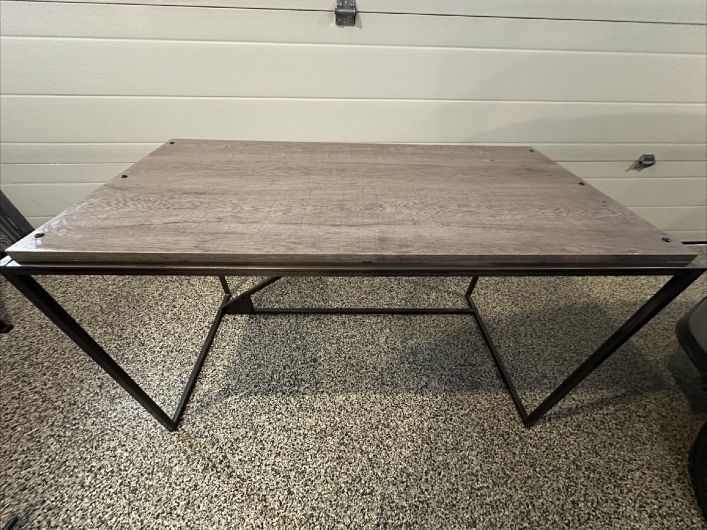 Faux Wood and Metal Desk - photo 2