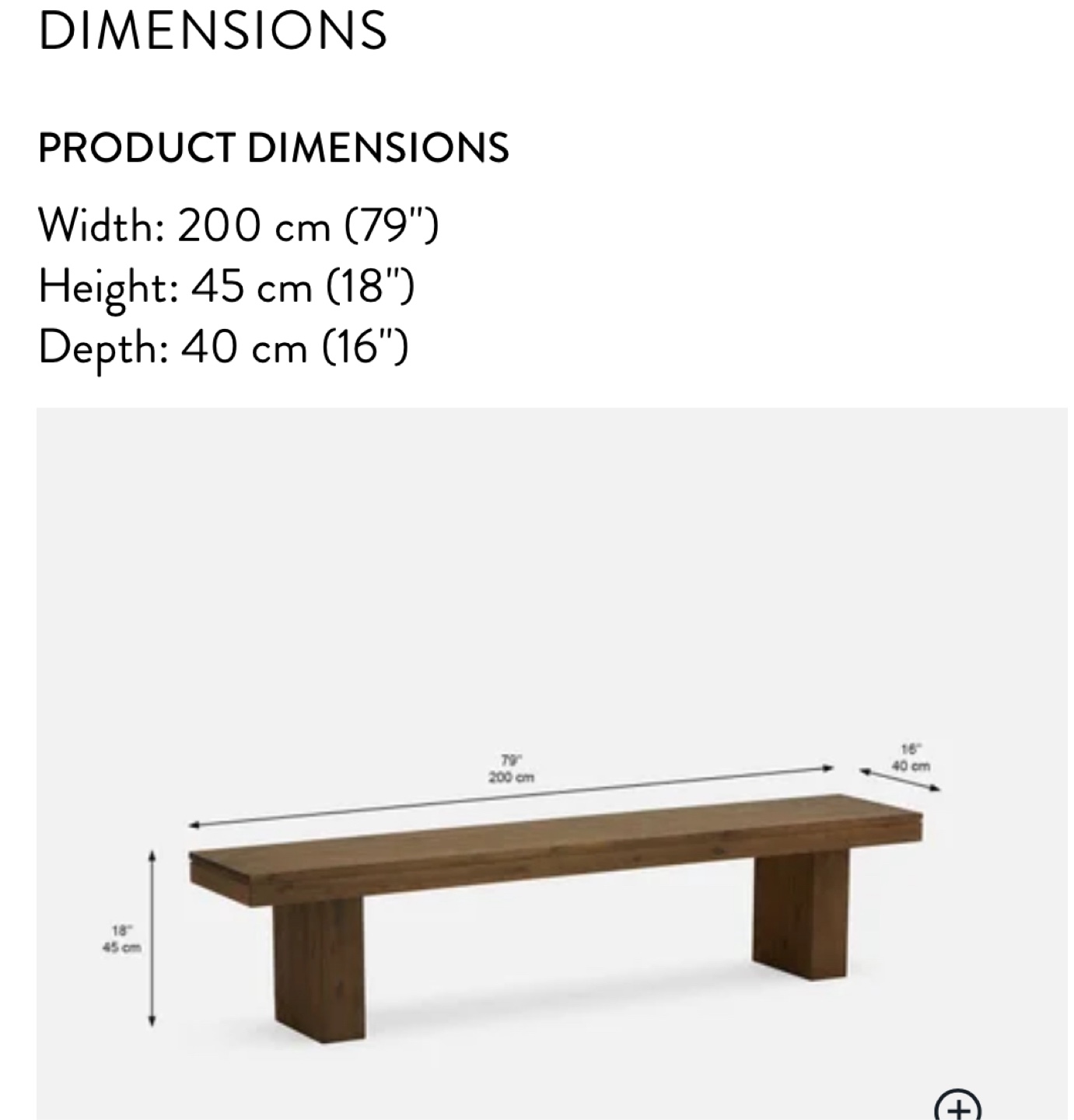 Cologne Acacia Wood Bench - 79 inch