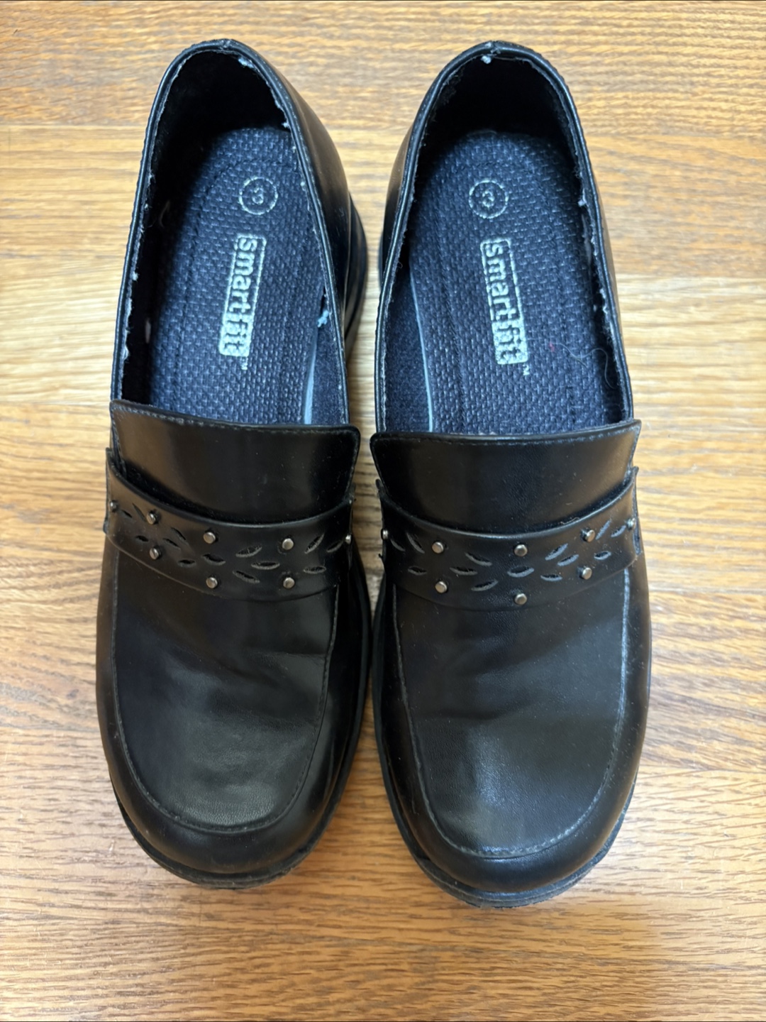 Smartfit Black Loafer Shoes - Size 3