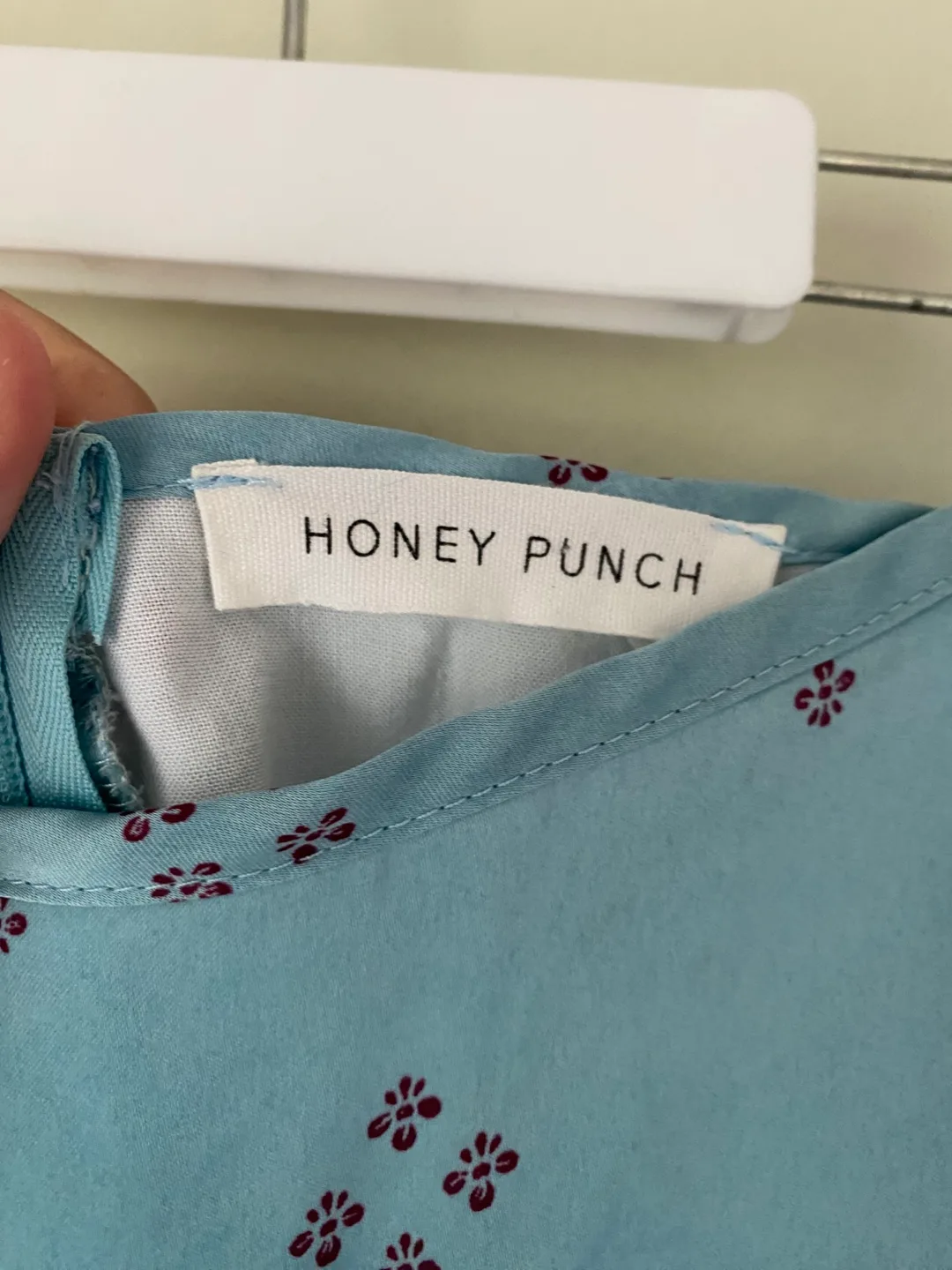 3 for $10- Honey Punch Blue Floral Skirt image indicator(2)