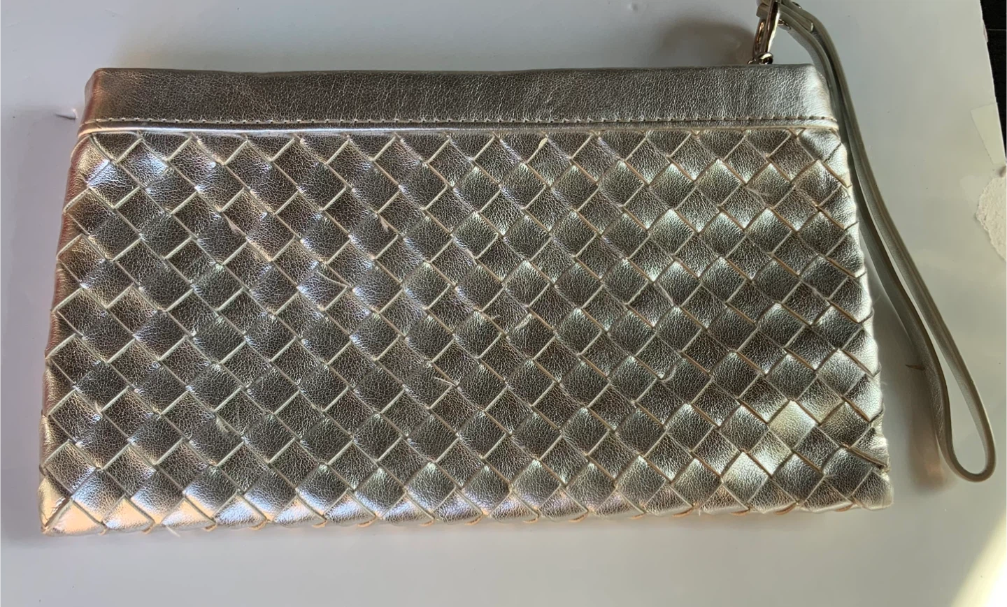H&M Silver Wristlet Clutch