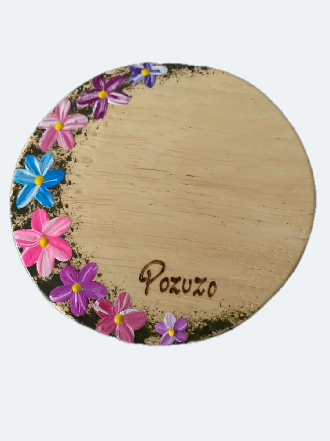 Handmade Painted Wooden Coaster thumbnail