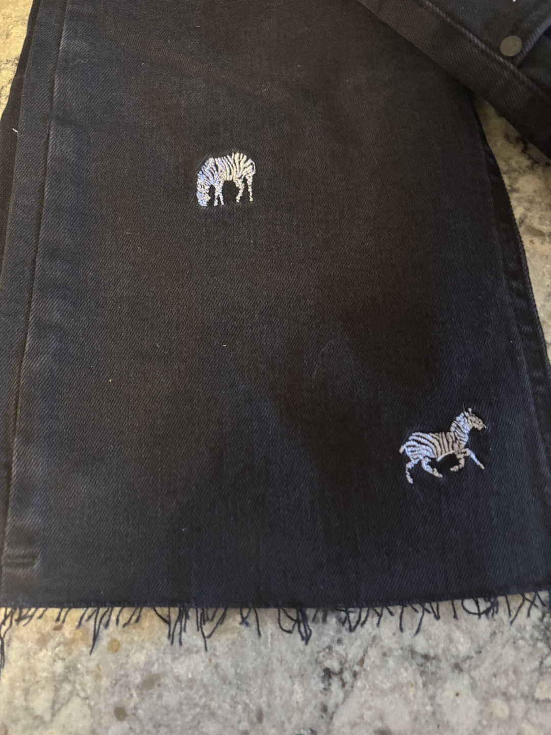 Desigual Flare Cropped Zebra Jeans Size 42 - photo 4