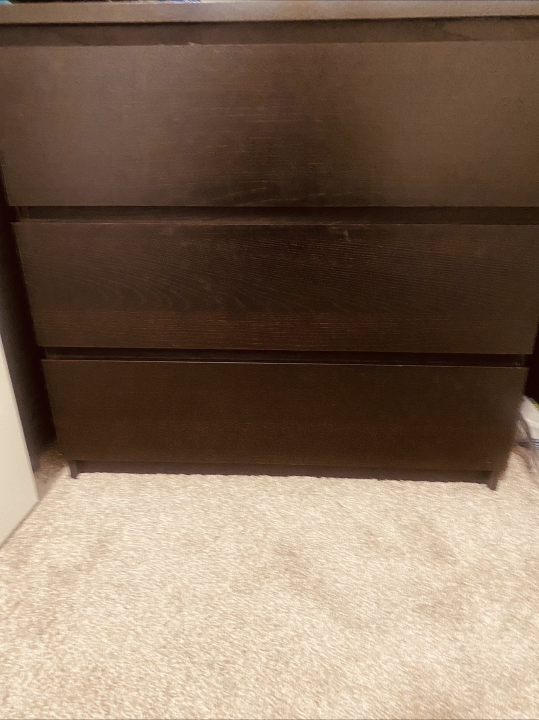 Dark Brown Wood Dresser