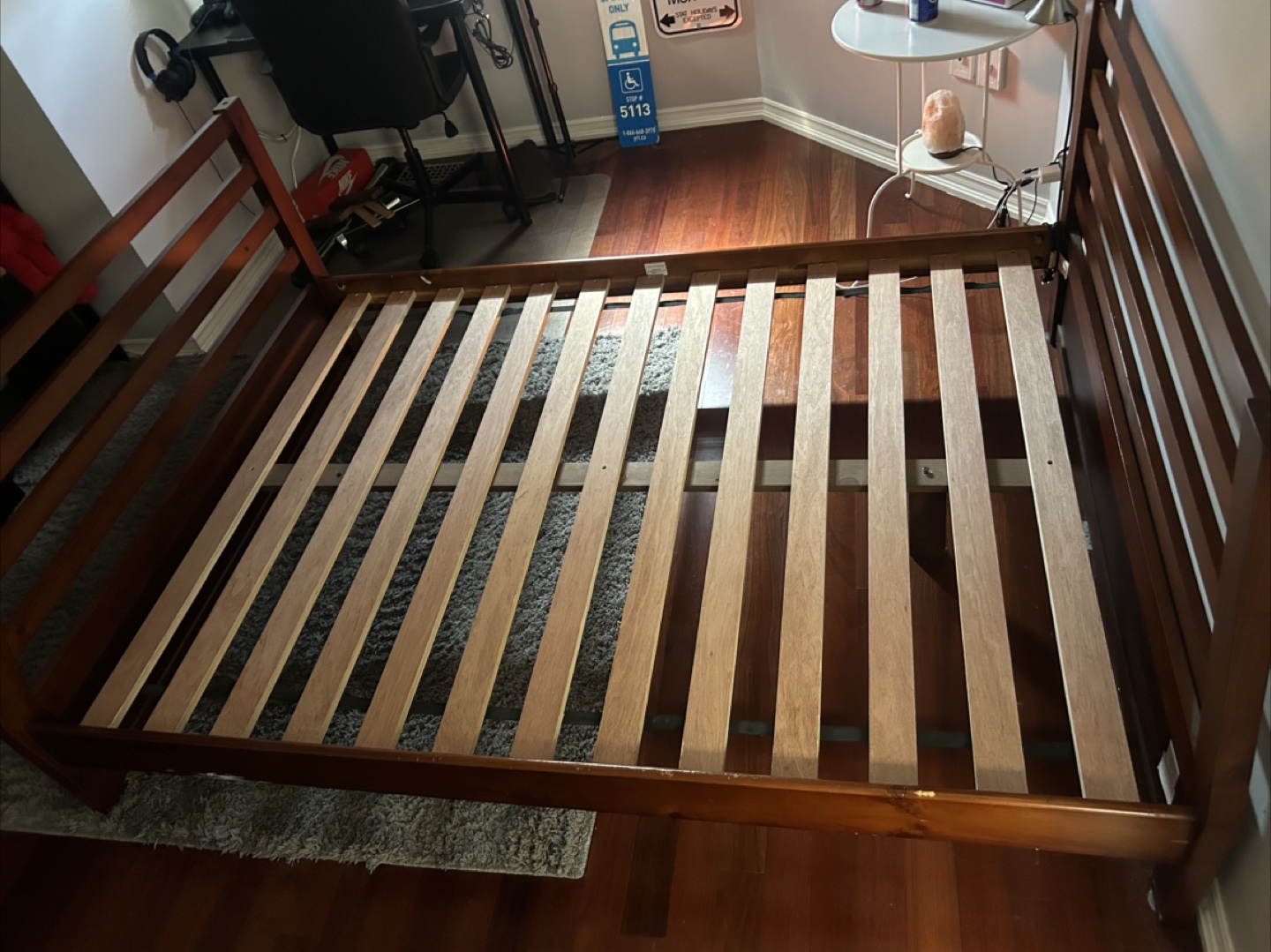 Wooden Bed Frame - Brown - photo 2