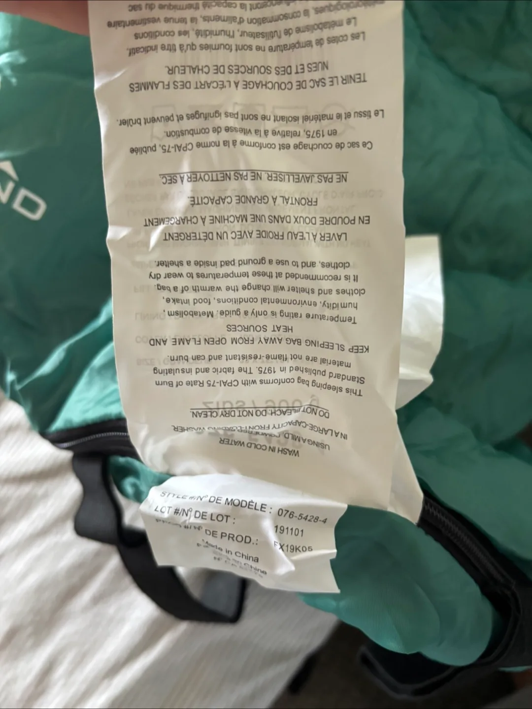 Outbound Sleeping Bag image indicator(6)