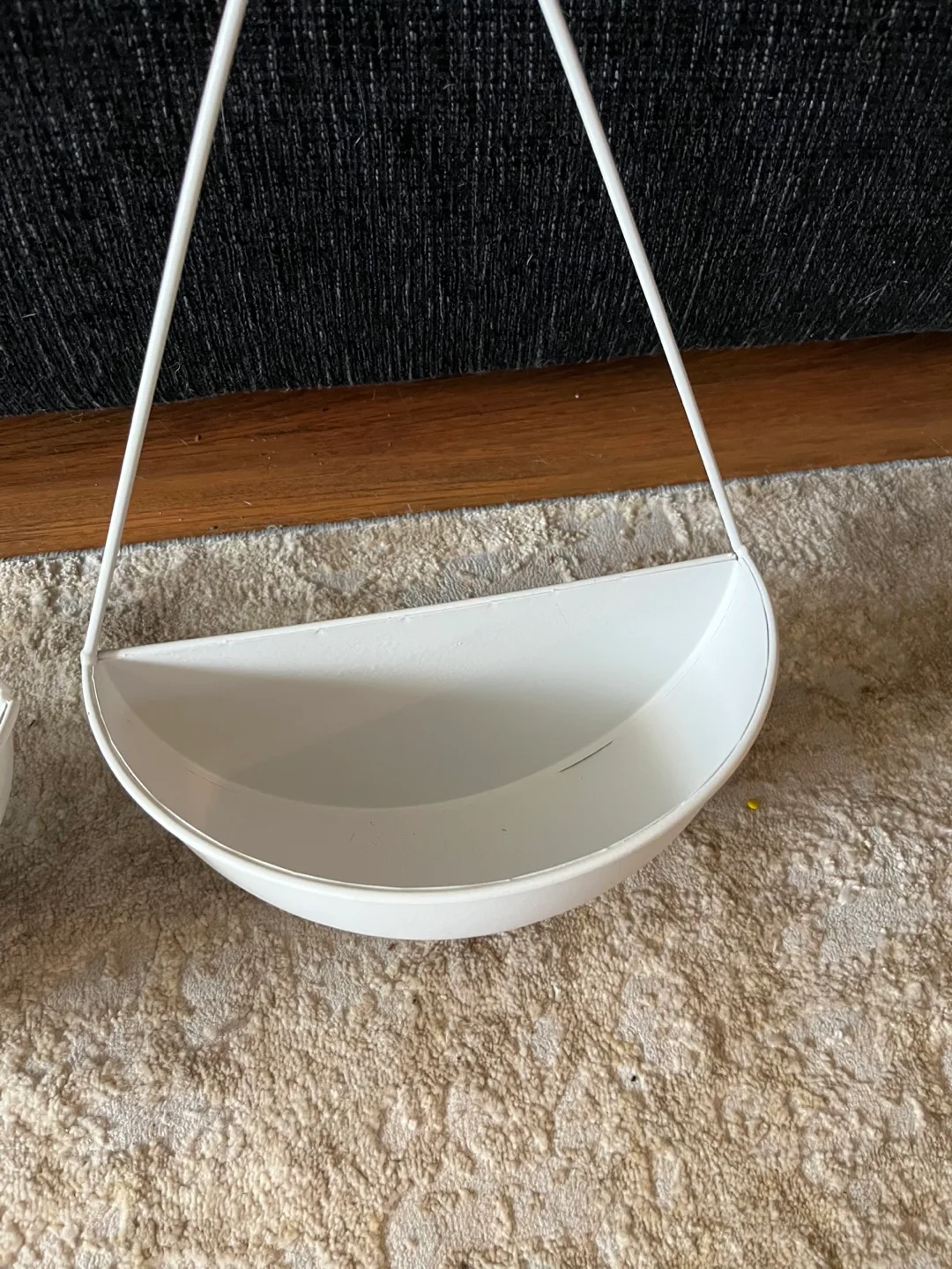 White Hanging Planters - Set of 2 image indicator(3)