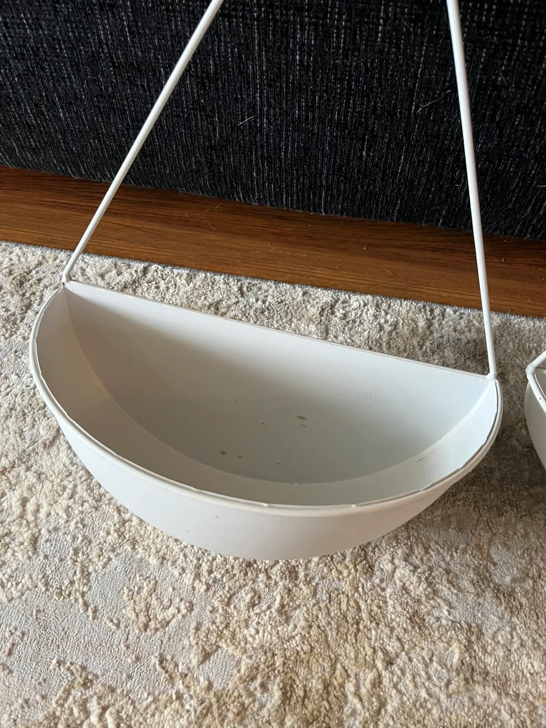 White Hanging Planters - Set of 2 image indicator(2)