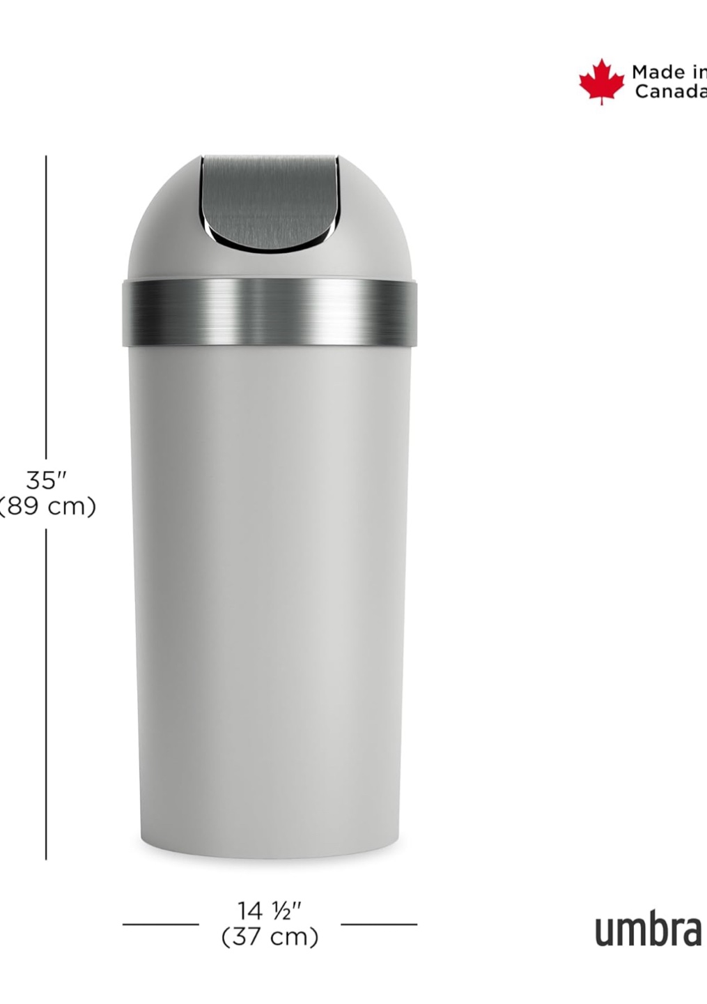Umbra Swing-Top Trash Bin – Tall & Stylish 🗑️