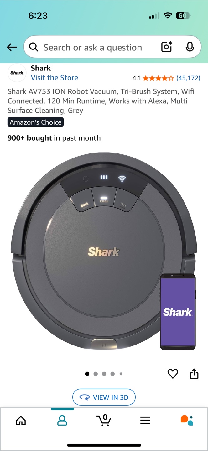 Shark AV753 ION Robot Vacuum