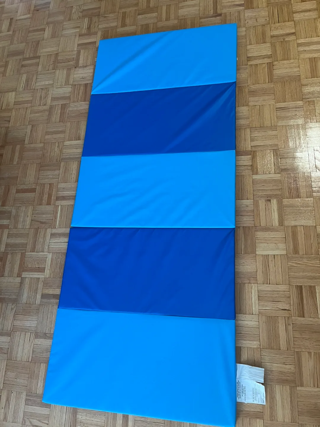 IKEA PLUFSIG Folding Gym Mat - Blue thumbnail