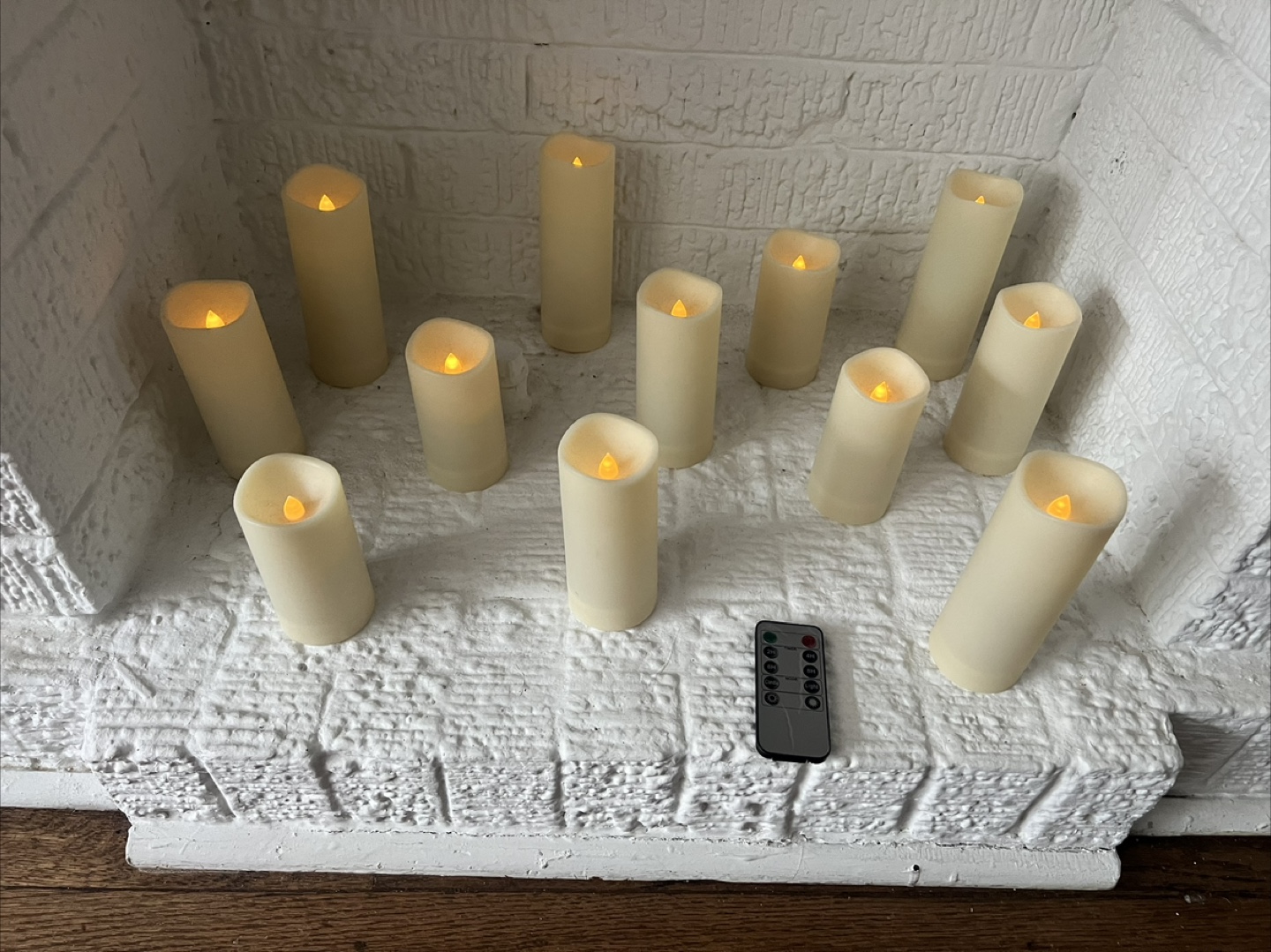 Set of 12 Flameless Candles with Remote - photo 3