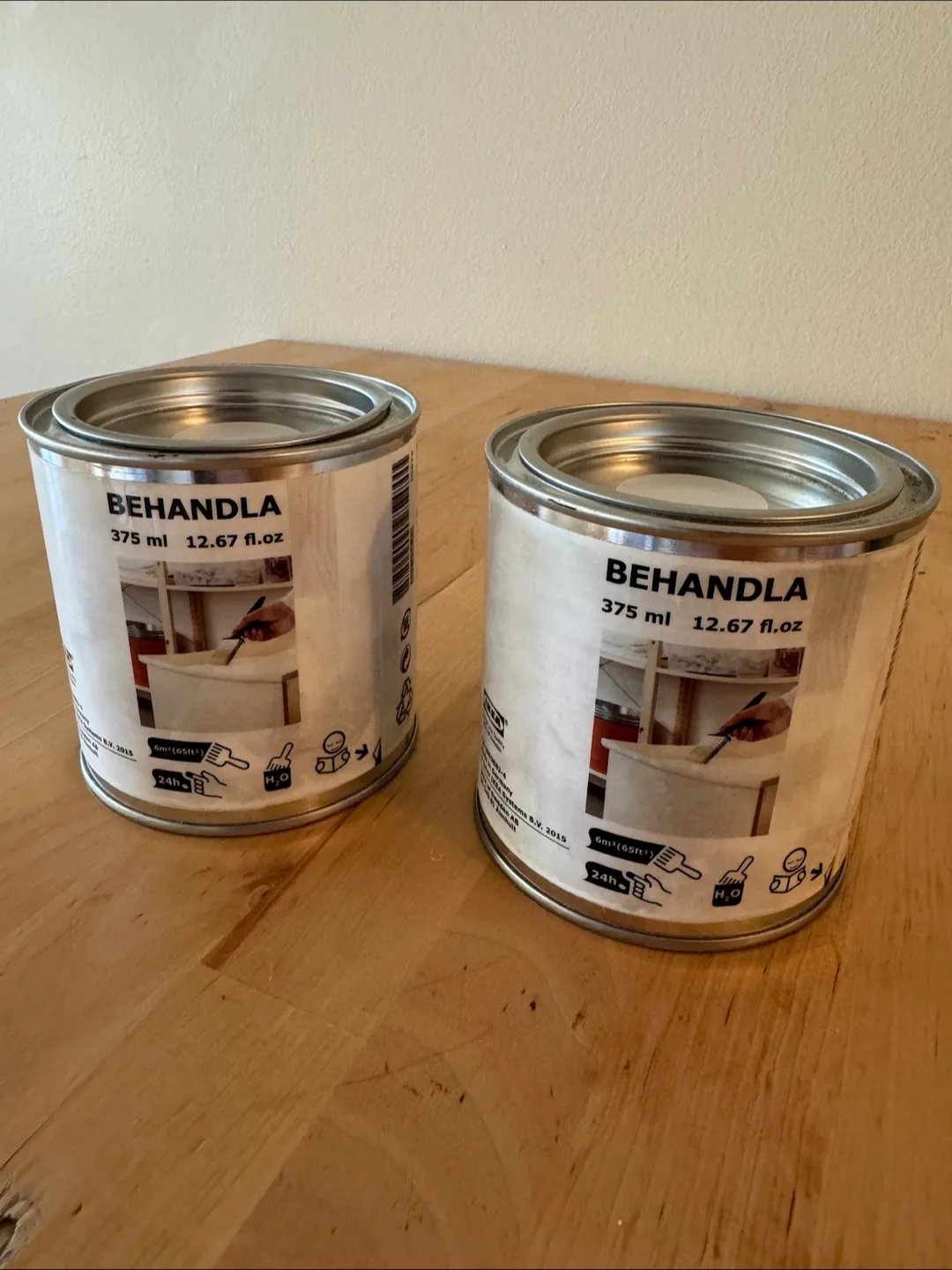 IKEA BEHANDLA Wood Glazing Paint - 2 tins of 12.67 fl.oz thumbnail