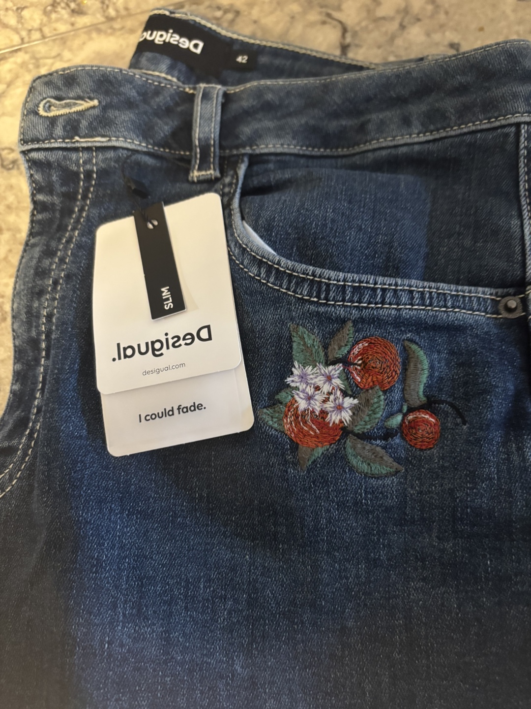 New with tags Desigual Slim Jeans Size 8 - photo 2