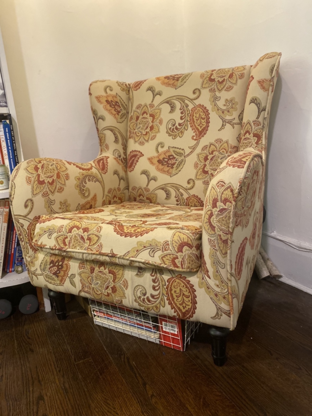 Floral Wingback Armchair
