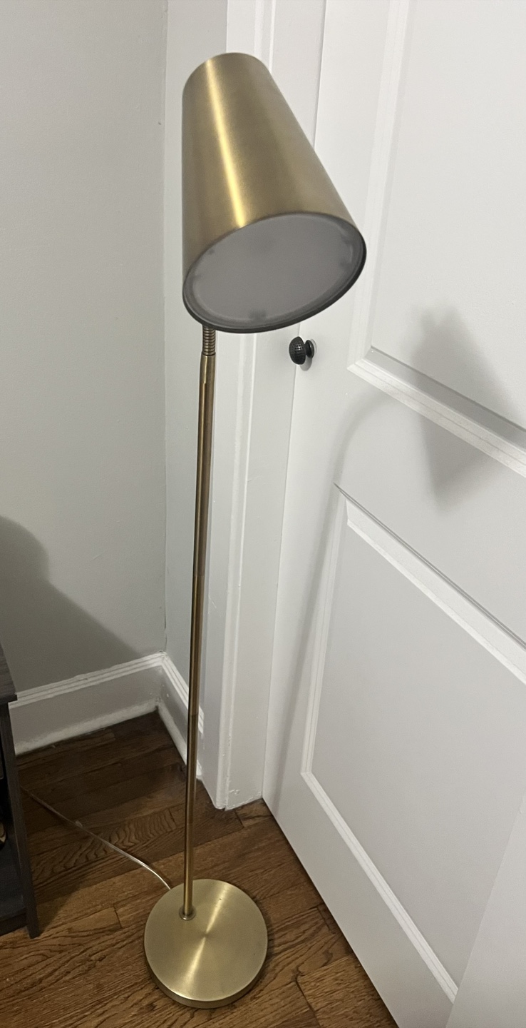 Gold Adjustable Floor Lamp - photo 2