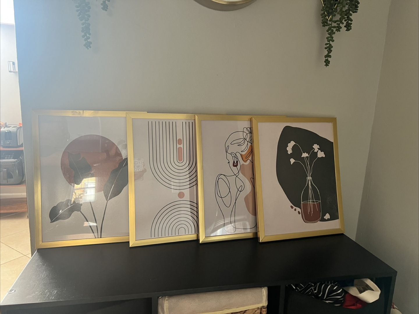 Set of 4 Gold Framed Art Prints - photo 2