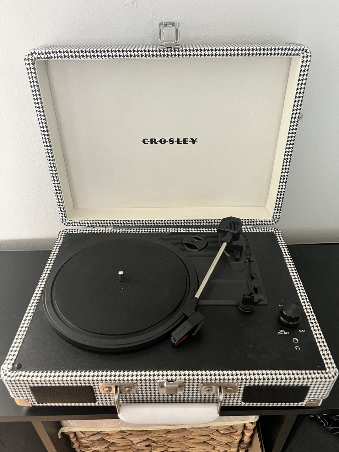 Crosley Houndstooth Portable Turntable