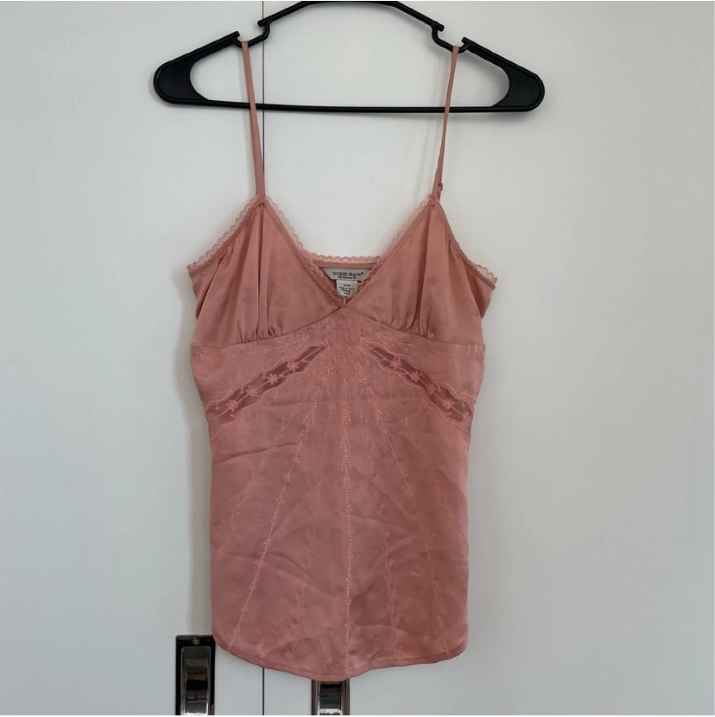 Guess Jeans Pink Slip Cami Top Size Medium image indicator(2)