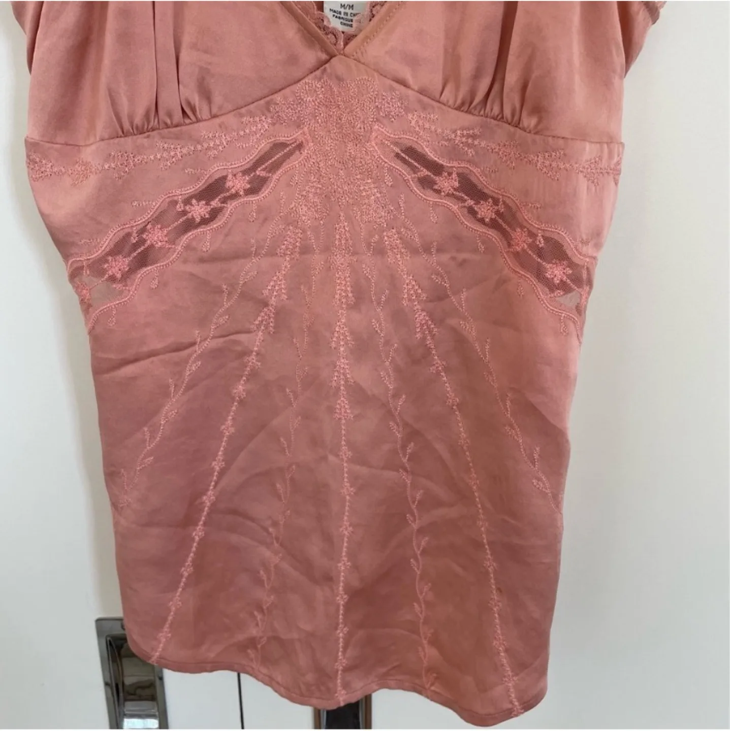 Guess Jeans Pink Slip Cami Top Size Medium image indicator(3)