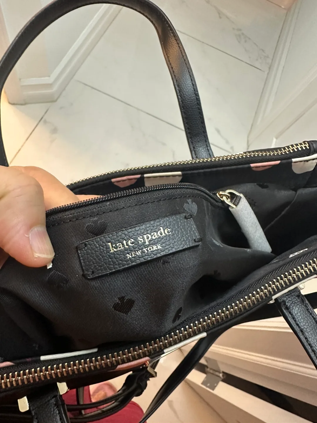 Kate Spade Medium Satchel - Dawn Dusk Buds Black Multi image indicator(2)