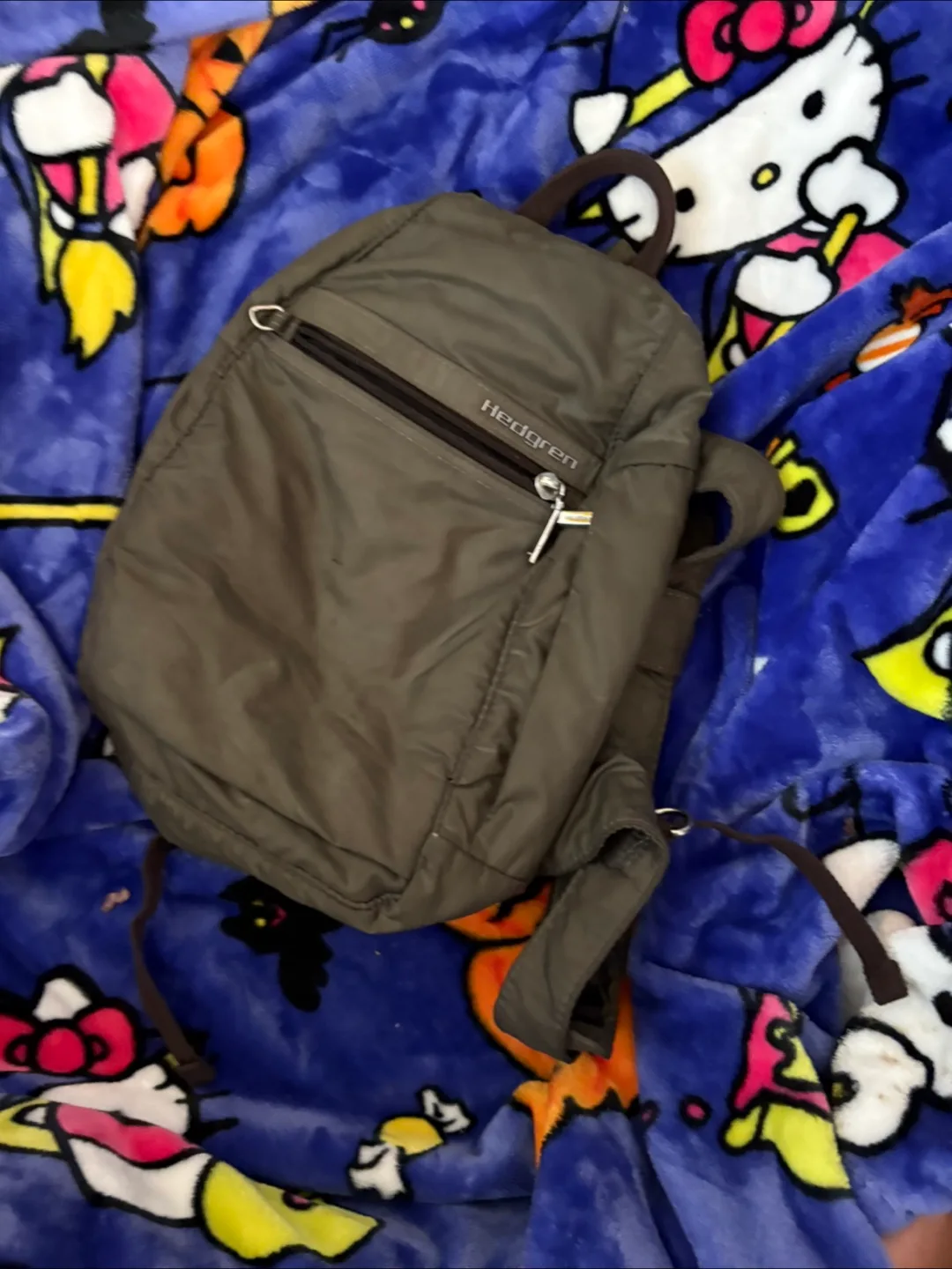 Hedgren Olive Green Backpack thumbnail