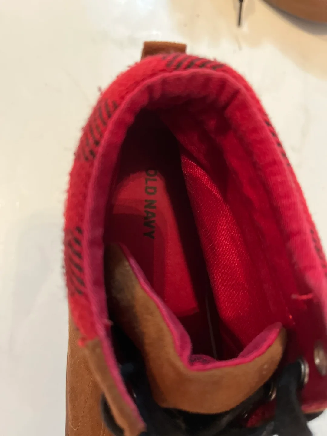 Old Navy Brown Suede High-Top Sneakers image indicator(2)