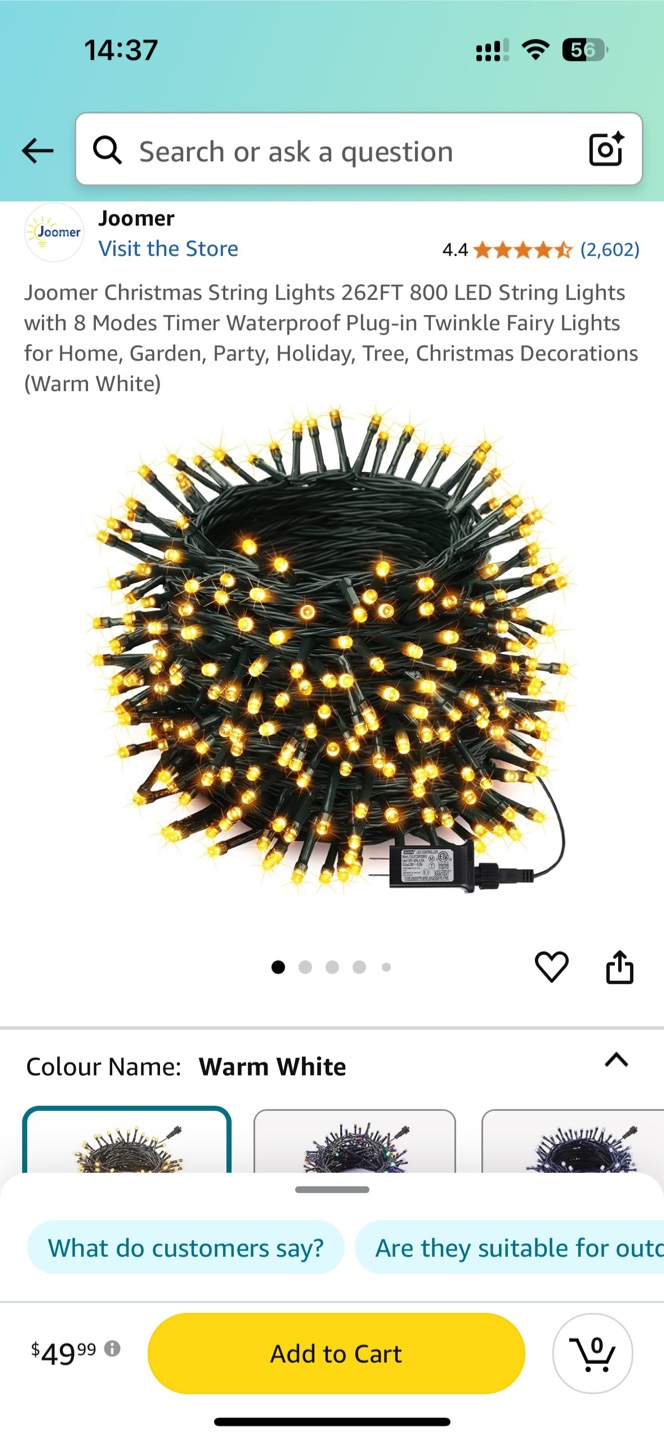 6ft Artificial Christmas Tree + String Lights 262ft + Ornaments - photo 2