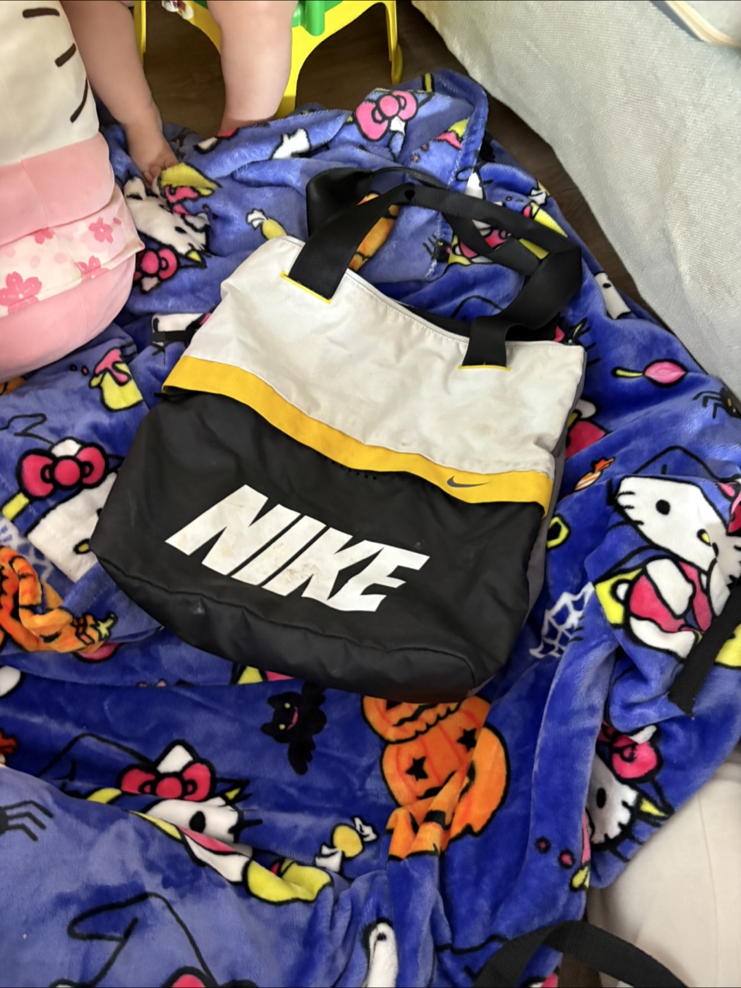 Nike Tote Bag - Black, White, Yellow