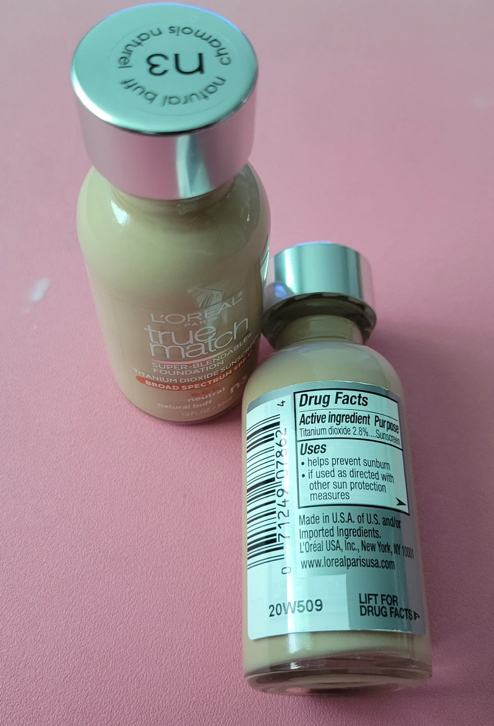 Fond de teint L'Oréal True Match - Teinte Natural Buff🥕