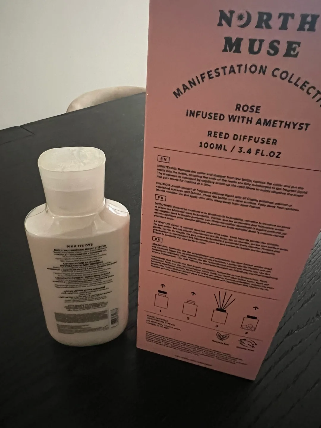 Bath & Body Works Pink Tie Dye Lotion & North Muse Diffuser image indicator(2)