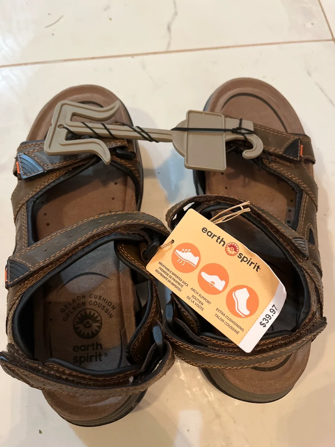New Earth Spirit Brown Sandals size 8 image indicator(4)