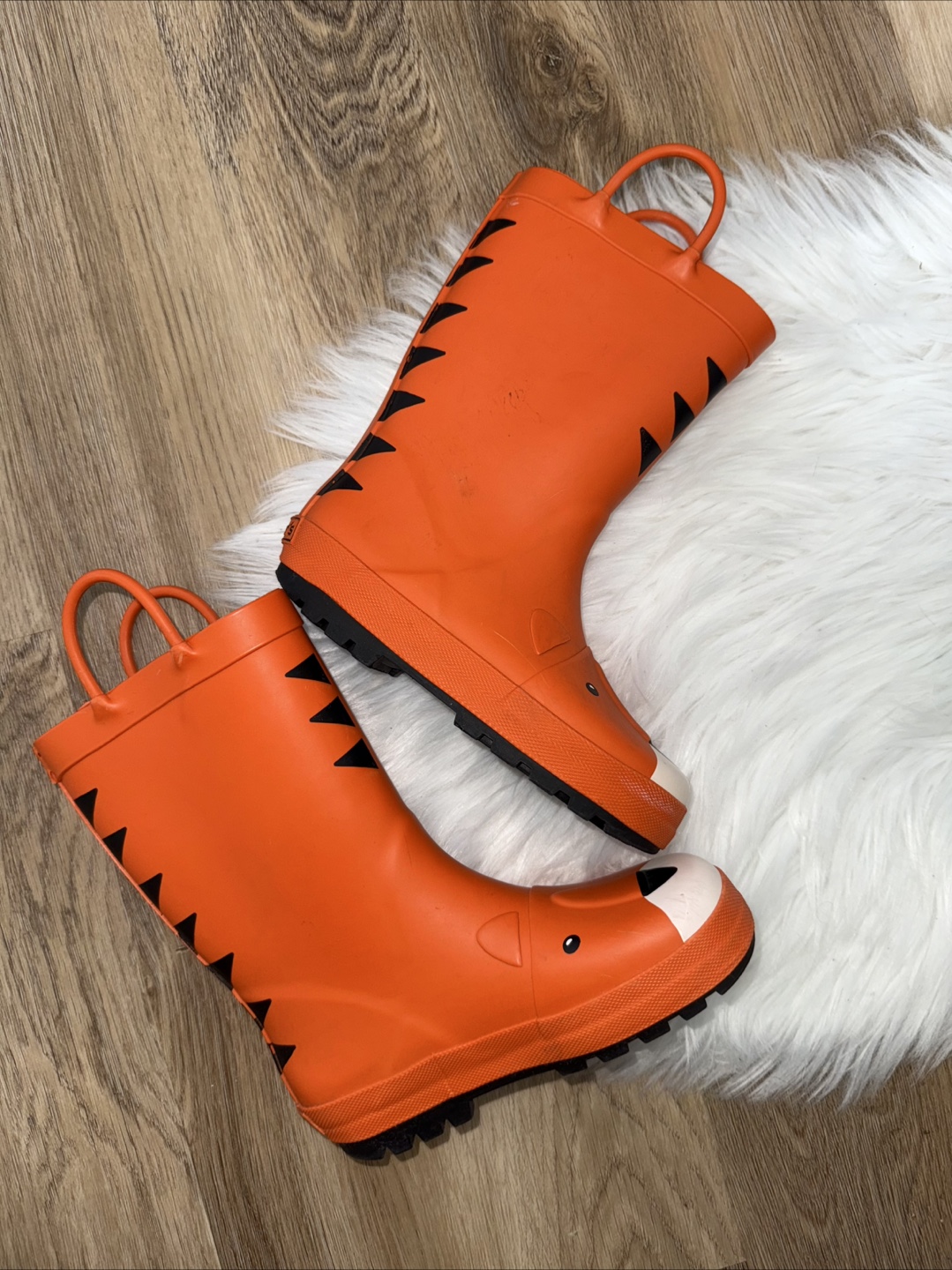 Carter's Orange Tiger Rain Boots - Size 12M - photo 3