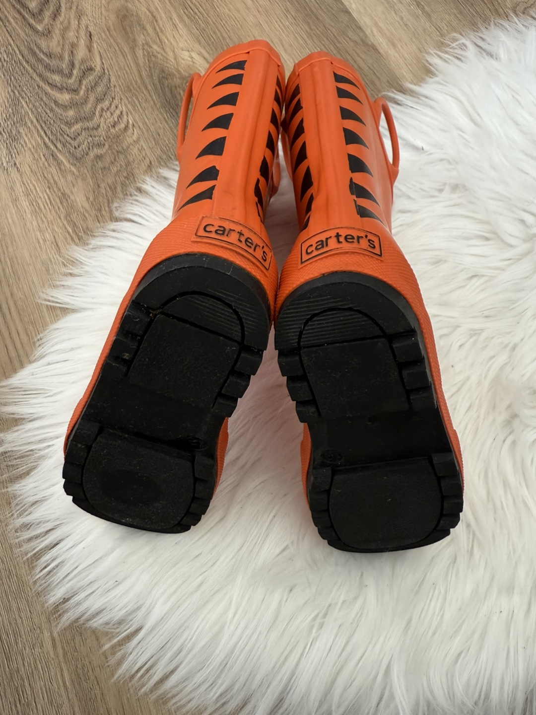 Carter's Orange Tiger Rain Boots - Size 12M - photo 2