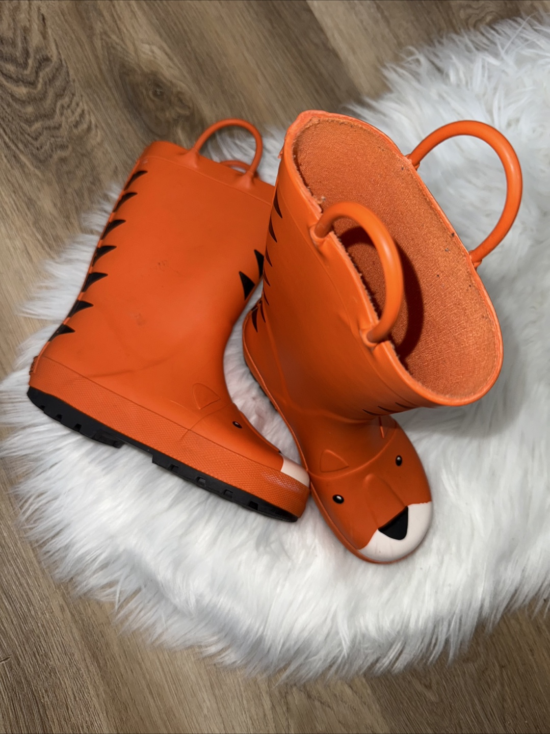 Carter's Orange Tiger Rain Boots - Size 12M - photo 4