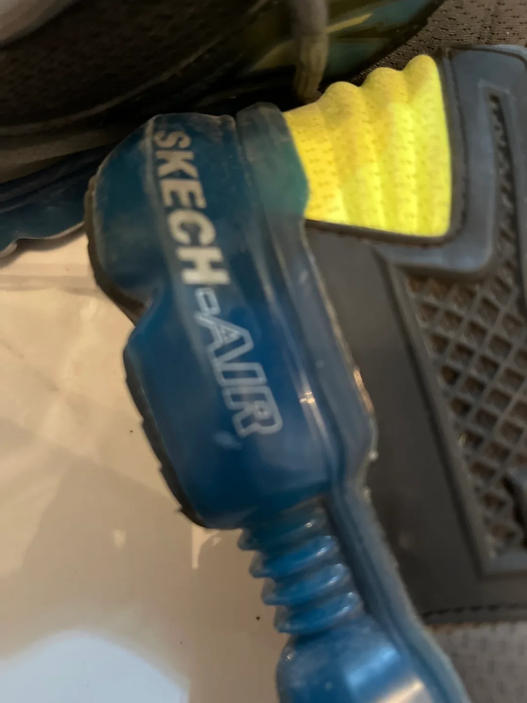 Skechers Skech-Air Athletic Shoes - Grey & Yellow image indicator(5)