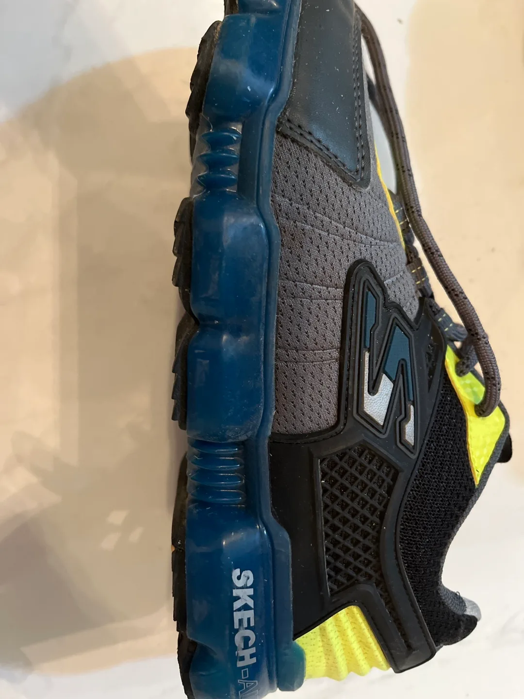 Skechers Skech-Air Athletic Shoes - Grey & Yellow image indicator(3)