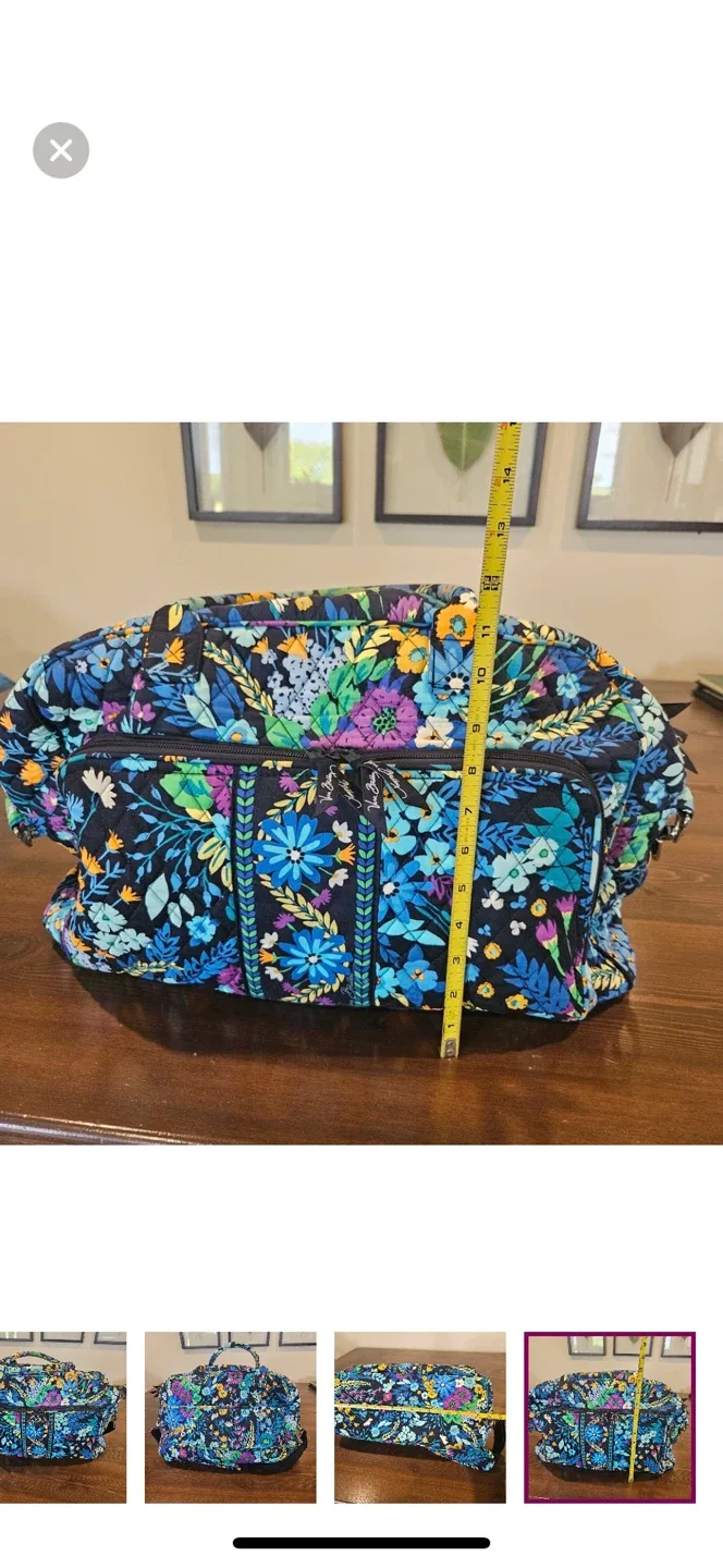 Vera Bradley midnight blues retired print weekender bag image indicator(3)