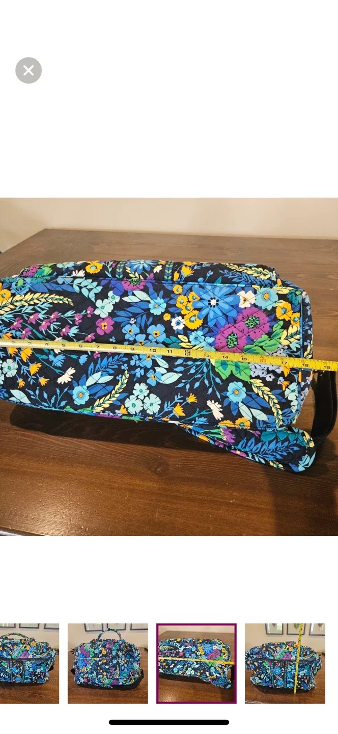 Vera Bradley midnight blues retired print weekender bag image indicator(4)