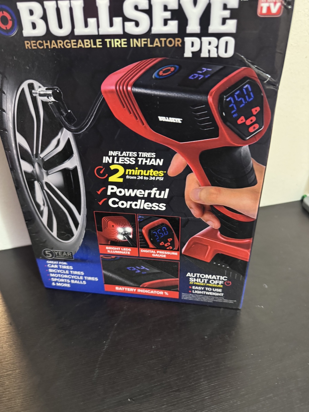 Bullseye Rechargeable Tire Inflator