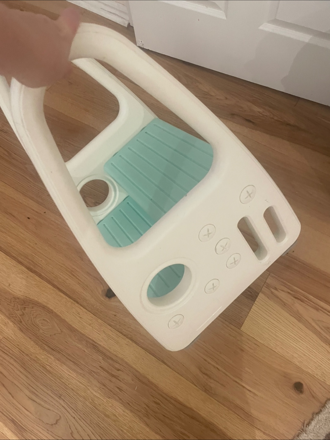 Kids Step Stool - White & Mint - photo 4