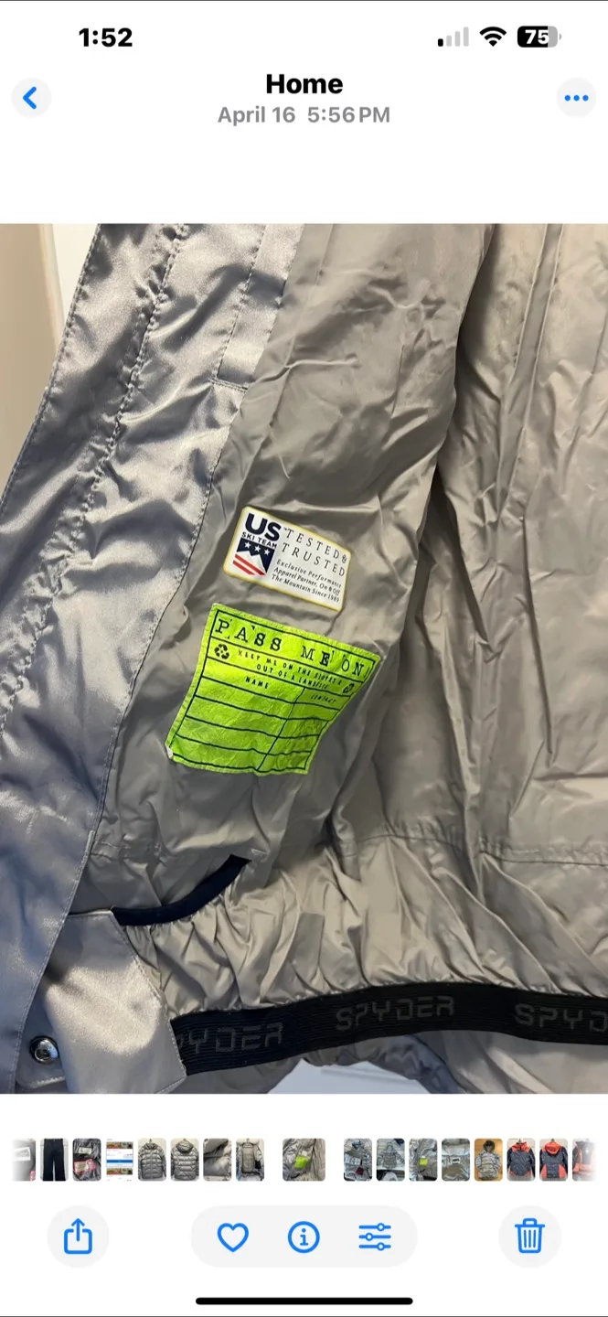 Spyder Girl's Puffer Jacket, Size 16 image indicator(4)