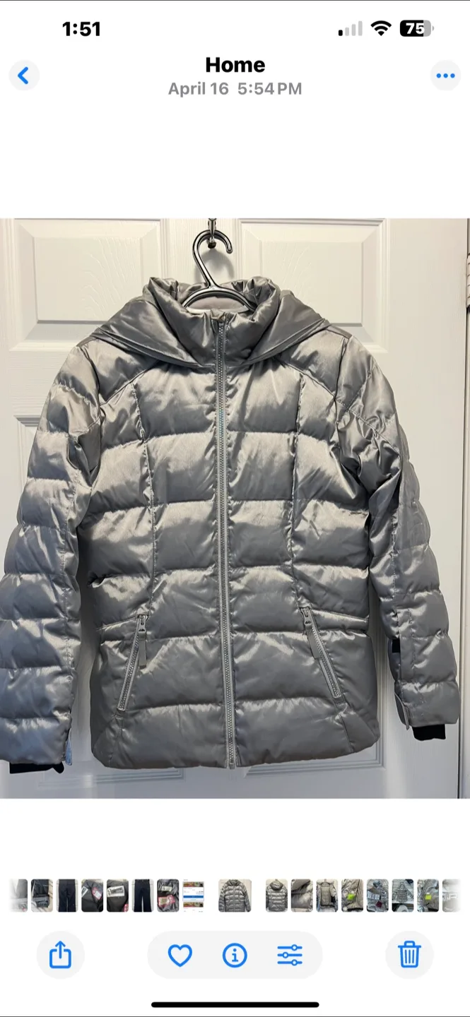 Spyder Girl's Puffer Jacket, Size 16 image indicator(10)