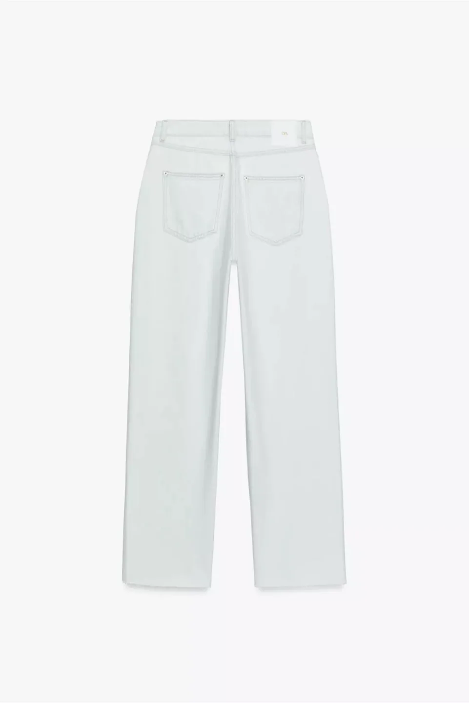 Zara Wide Leg crossover white Jeans image indicator(4)